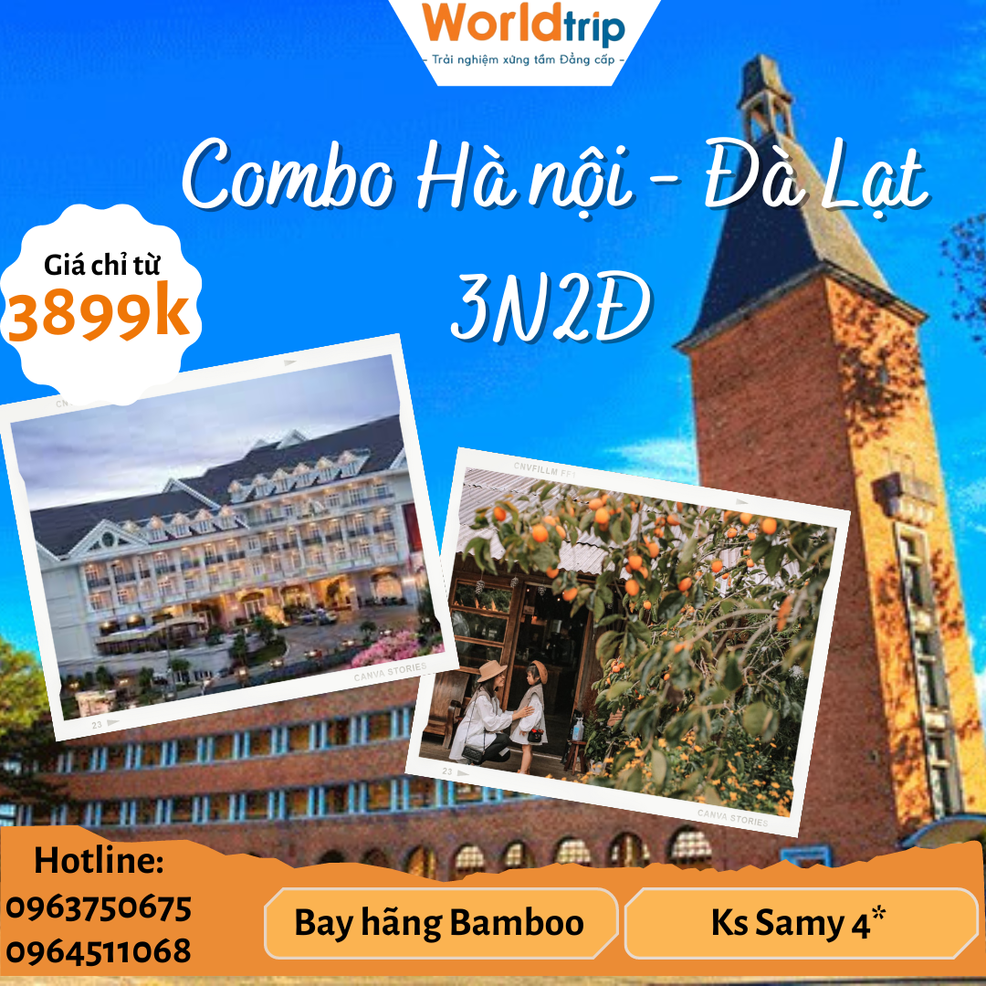 Combo Đà Lạt 3N2Đ - Ks Samy 4*