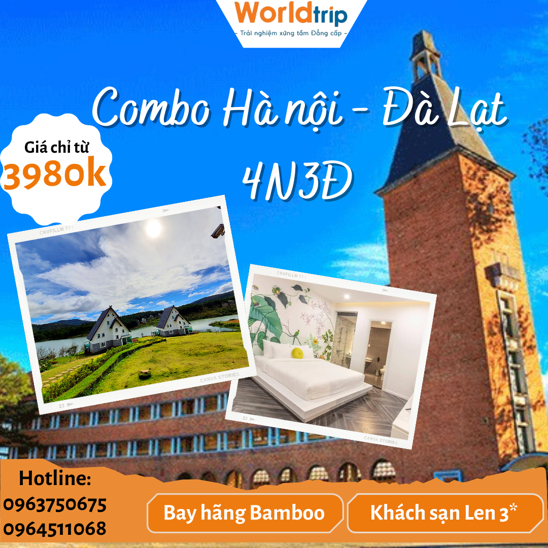 Combo Đà Lạt 4N3Đ - Ks Len 3*