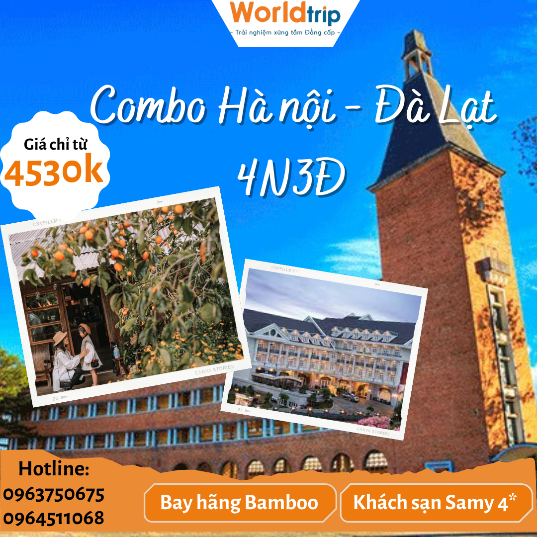 Combo Đà Lạt 4N3Đ - Ks Samy 4*