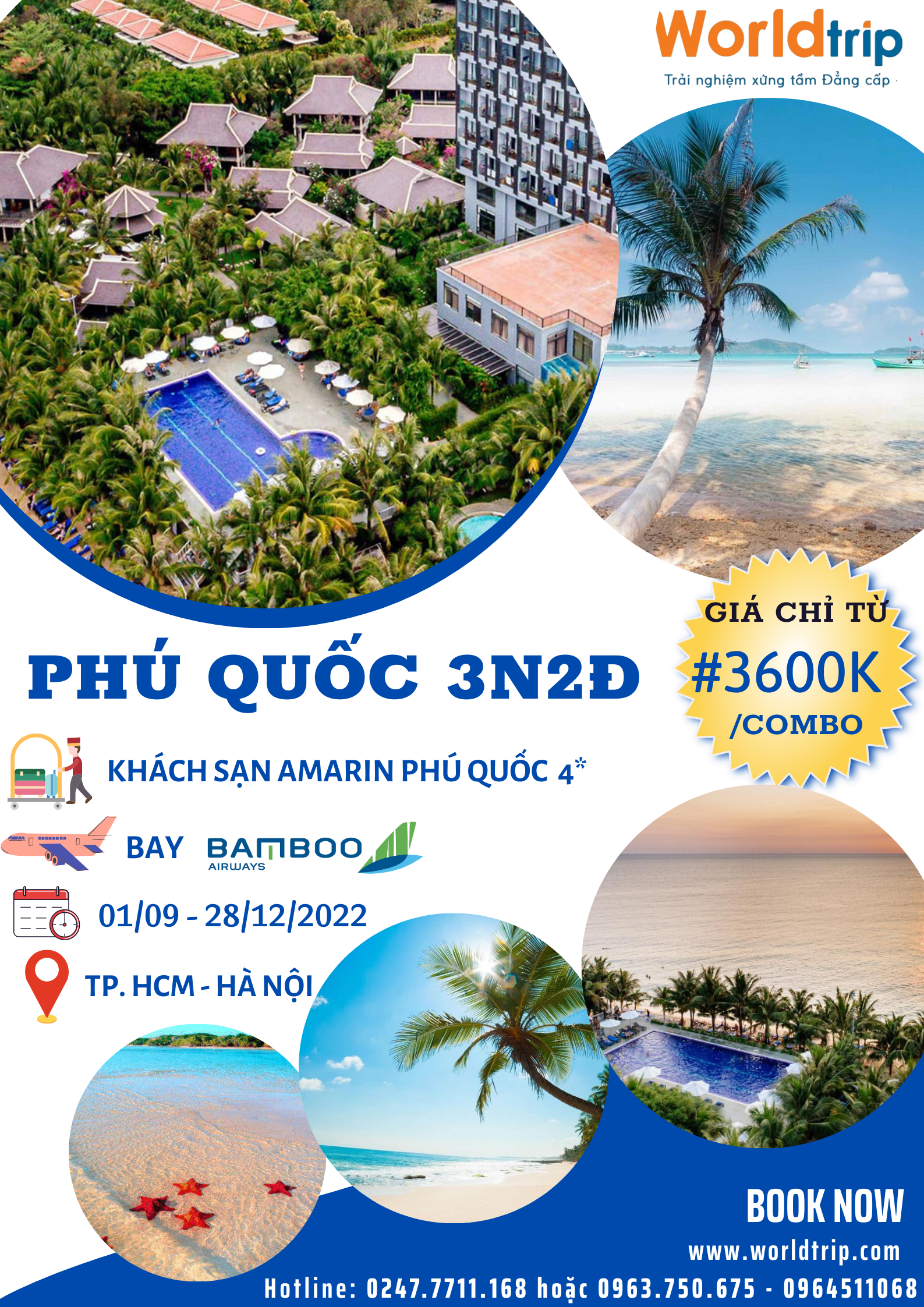 Combo Phú Quốc 3N2Đ - Ks Amarin Phu Quốc 4 sao