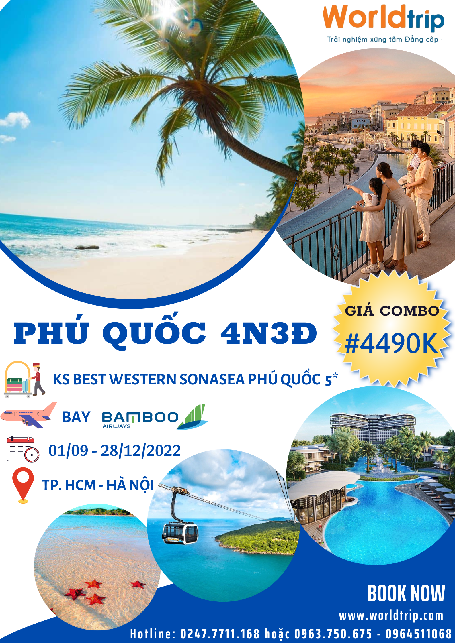 Combo Phú Quốc 4N3Đ - Ks Best Western Sonasea Phu Quốc 5 sao
